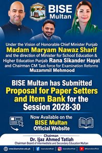 Report on Paper Setting For Punjab Bises – BISE Multan Web Portal